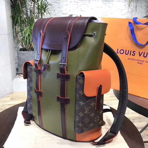 Louis Vuitton Backpack Christopher Epi PM Rouge Pomodoro