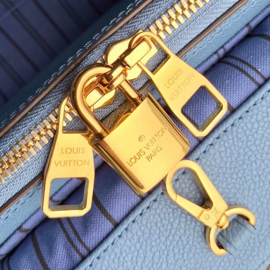 Louis Vuitton Monogram Empreinte Leather Montaigne BB Bag M44314 Light Blue 2019 (F-9010906 )