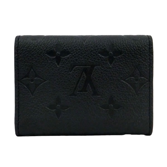 Louis Vuitton Black Monogram Empreinte Leather Recto Verso Card Holder  Louis Vuitton