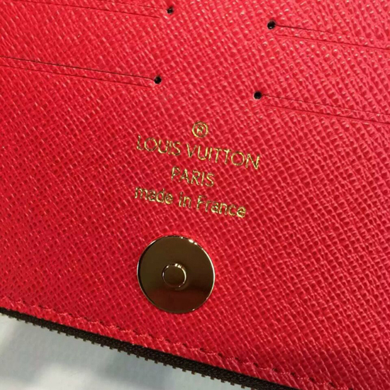 Louis Vuitton Red Monogram Canvas Adele Wallet