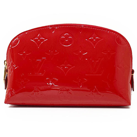 Louis Vuitton Monogram Vernis Cosmetic Pouch - Red Cosmetic Bags