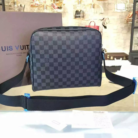 Fake Louis Vuitton Dayton Reporter MM Damier Graphite N41409