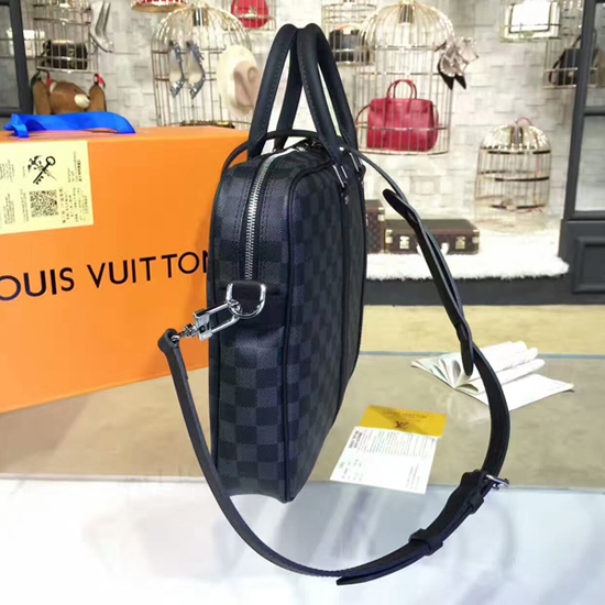 Louis Vuitton Utility Business Bag Damier Graphite at 1stDibs