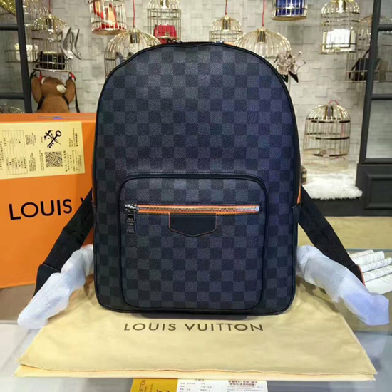 Louis Vuitton Josh Backpack Damier Graphite Giant Blue for Men