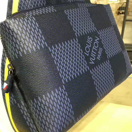 Louis Vuitton Apollo Backpack In Damier Cobalt Canvas