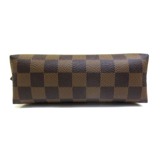 Auth Louis Vuitton Damier Pochette Cosmetic Bag Mini Pouch N47516 Used