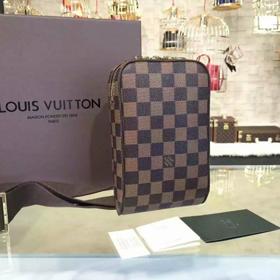 Louis Vuitton, Bags, 6 Preowned Louis Vuitton Damier Ebene Belt Bag  Ca0065