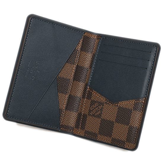 Louis Vuitton N63144 Pocket Organizer Damier Azur Canvas