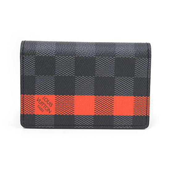 Louis Vuitton Black & Red Damier Graphite Pocket Organizer – Savonches