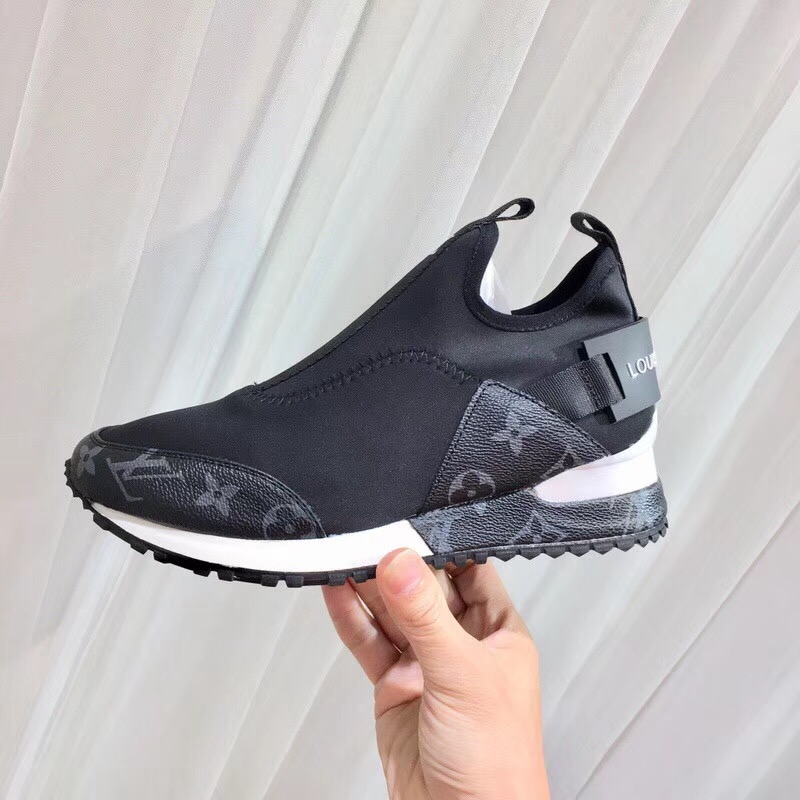 Louis Vuitton Run Away Black Silver Iridecscent Sneaker – Crepslocker