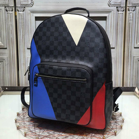 N41612 Louis Vuitton 2016 Damier Cobalt Canvas Josh Backpack
